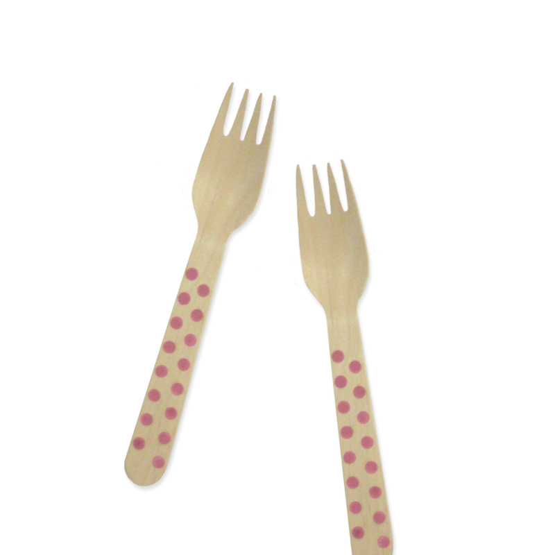 Fork - Polka Fuschia